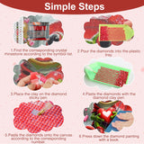 AIRDEA Diamond Paintings Kits for Adults,Frog Diamond Art Kits for Adults,12x16 Inch Love Heart and Flog,Gem Art Set Complete for Beginners AIRDEA