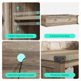 LINSY HOME Farmhouse TV Stand for 65 Inch TV, Tall Highboy Entertainment Center with Sliding Barn Door, Rustic Media Console with Storage Shelves, Wood Television Stand for Living Room, Light Brown LINSY HOME