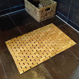 HJJKKH Bath Mat Rayon Derived from Bamboo 15.7X 23.6 inches, Non Slip and Foldable Floor Shower Bath Mat for Bathroom, Bathtub, Shower, Sauna, Hot Tub HJJKKH