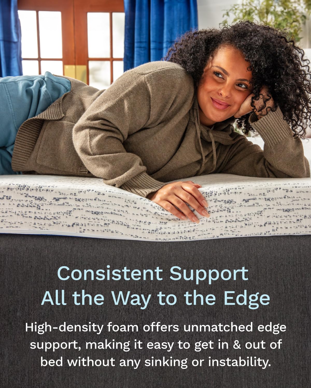 ViscoSoft 3 Inch Memory Foam Mattress Topper Full - Select High Density Ventilated Mattress Pad - Premium Removable Rayon Cover ViscoSoft