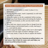 SNAILDIGIT Banneton Bread Proofing Basket Set of 2: 9 Inch Round Sourdough Proofing Bowls for Artisan Bread Making for Professionals and Home Bakers SnailDigit