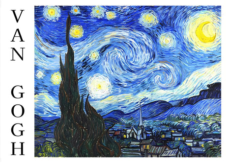 Diamond Art Kits for Adults Beginner- Van Gogh Starry Night DIY Modern Diamond Painting Kits 5D Diamond Dots Gem Art Crafts with Tools- Round Full Drill Funny Crafts for Home Wall Decor&Gift-12x16inch Fairyland JinWenn