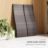 Nestl Chaise Lounge Chair Outdoor Set of 2, Wicker Patio Lounge Chair, Outdoor Lounge Chair with Reclining Backrest Nestl