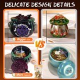 LET’S Resin Witch Cauldron Resin Mold, Halloween Resin Molds, 3D Jar Resin Molds Silicone 4.7'' Width, Large Jar Molds for Epoxy Resin Casting Craft, Storage Box,Candy Container,Candle Holder LET'S RESIN