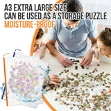 24pcs Mesh Zipper Pouch File Bags Puzzle Storage Bags, A3 17x12 Inches Large Reusable Zipper Pouches for Organizing Classroom Board Game Organization YOPCDJ