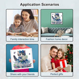 WSLWXSHM 5D Special Shape Diamond Art Kits for Beginners, Diamond Painting Kits for Adults Cat, Crystal Rhinestones Diamond Painting for Home Wall Decoration Gift 12×12inch/30×30cm, Animal WSLWXSHM