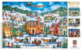 MasterPieces 1000 Piece Holiday Jigsaw Puzzle - Christmas Eve Fly By - 19.25"x26.75" Masterpieces