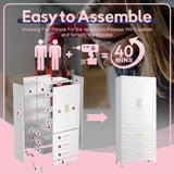 UNICOLY Pantry Kitchen Cabinet with Drawer, 75" Tall Pantry Storage Cabinet, Metal Storage Cabinets with Doors and Shelves, Large Freestanding Cupboard for Living, Dining Room, Assembly Required UNICOLY