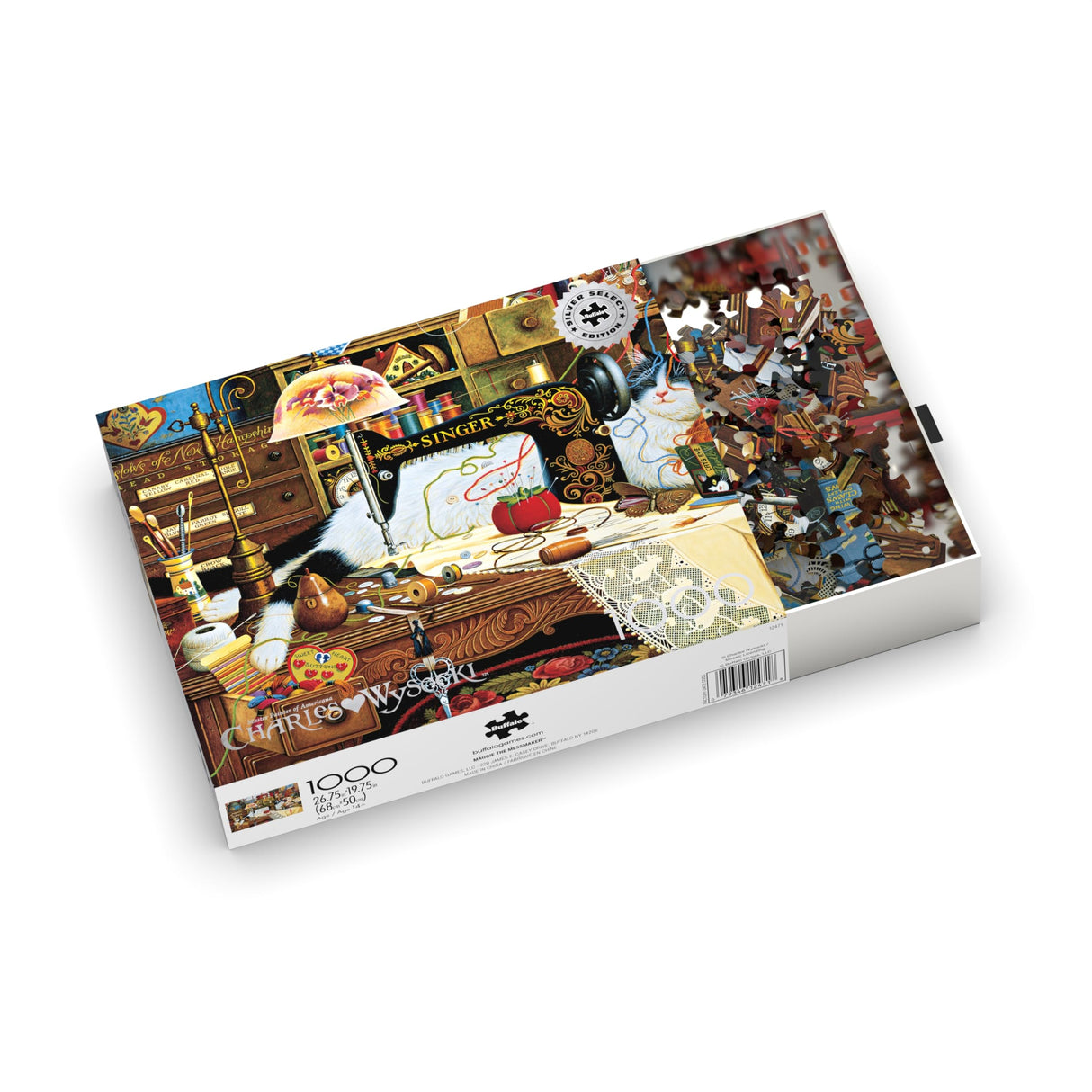 Buffalo Games - Charles Wysocki - Maggie The Messmaker - 1000 Piece Jigsaw Puzzle for Adults -Challenging Puzzle Perfect for Game Nights - Finished Size is 26.75 x 19.75 Buffalo Games