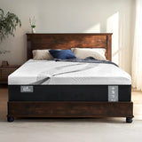 14 Inch Hybrid Mattress Queen Size, Cooling Hybrid Mattress Made in USA, 3-Zone Individual Pocket Spring Mattresses Supportive & Pressure Relief, Lyocell Cover& Bamboo Charcoal Memory Foam Mattress Life Balance