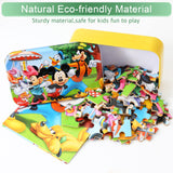 MZZOTOY Puzzles for Kids Ages 4-8, 60 Piece Puzzles for Kids Ages 3-5 in a Metal Box Girls and Boys Learning Educational Jigsaw Puzzle Toys Gifts MZZOTOY