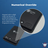 Viking Biometric Fingerprint Lock Biometric Fingerprint Gun Safe 360 Degree Fingerprint Detection LCD Feedback Screen Weather & Dust Resistant IP65, Portable Design AYIN