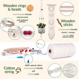 MIGO Creates Macrame Kits for Adults Beginners with 126 Macrame Supplies and 7 Projects E-Book: DIY Macrame Kit with 165 Yards Macrame Cord and Craft Supplies & Materials to Start Macrame! MIGO Creates