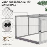 MEDEHOO Large Chicken Coop Run Extension-Durable Chicken Enclosure for Chicks, Ducks, Rabbits(20.73 Ft²) MEDEHOO