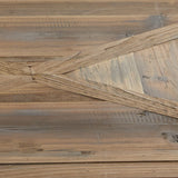 Deco 79 Metal Console Table with Brown Wood Top, 48" x 16" x 30", Black Deco 79