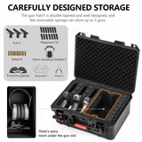 Kinghardcase Gun Cases for Handguns, 5 Pistol Case & 21 Magazine Pre-Cut Multiple Pistols Shockproof Waterproof Hard Pistol Cases with Desiccant TSA Approved Firearm Travel Case Kinghardcase