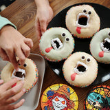 MBNTJHT 8 Pcs Halloween Diamond Art Coasters Kits with Cork Base, Horror Movie Diamond Painting Coasters with Holder, DIY Drink Coaster Art Crafts Supplies for Home Decor 4X4 Inch. MBNTJHT