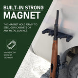 Adoreal Magnetic Rifle Rack, Durable Rubber Gun Rack for Gun Storage, Magnetic Gun Holder in Gun Cabinet, Shotgun Rifle Barrel Rest Gun Safe Organizer Indoor Gun Racks Size10.23”Lx2.83”Wx0.74”H Adoreal