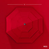 Best Choice Products 10ft 3-Tier Solar Patio Umbrella, Outdoor Market Sun Shade for Backyard, Deck, Poolside w/ 24 LED Lights, Tilt Adjustment, Easy Crank, 8 Ribs - Red Best Choice Products