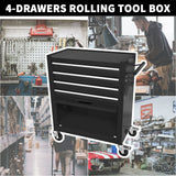 4-Drawer Tool Cart on Wheels, Rolling Tool Box，Heavy Duty Utility Industrial Service Cart Storage Organizer with Locking System, for Mechanic, Warehouse, Garage, Workshop Larmliss
