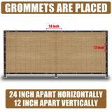 Sand 4FT X 50FT Outdoor Privacy Screen Fence & Mesh Shade Net Cover, Ideal for Garden and Backyard - Enhances Privacy for Fencing & Chain Link, Perfect for Patio Privacy Wall, Slats，Freestanding BADAO