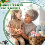 15 Rolls Glow in The Dark Yarn Luminous Knitting Crochet Yarn for Crocheting DIY Arts Glow in The Dark Party Supplies for DIY Arts Crafts Sewing, 820 yd Roll(Bright Color) Qunclay