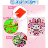 YSUNETER Diamond Painting Kits for Kids Beginner - 4 Pack DIY 5D Full Drill Diamond Art Kits for Children, Cute Animals Round Crystal Rhinestone Gem Art Crafts Home Wall Art Decor 5.9 x 5.9 Inches YSUNETER