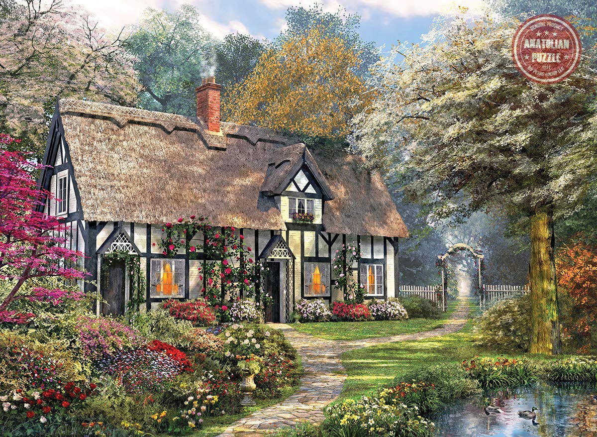 Anatolian Victorian Garden Jigsaw Puzzle (1000 Piece), Multicolor (PER1020) Anatolian