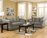 Signature Design by Ashley 1` Darcy Casual Plush Loveseat, Grayish Brown, 39"D x 67"W x 40"H, Gray Signature Design by Ashley