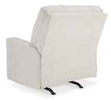 Signature Design by Ashley Rannis Casual Manual Rocker Recliner, White Signature Design by Ashley