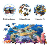 JOYZEXY 500 Piece Puzzles for Adults, Underwater World Jigsaw Puzzles 500 Pieces Ocean Scene Challenging Puzzle JOYZEXY