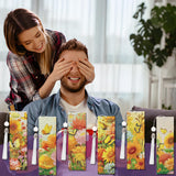 Fall Diamond Art Bookmarks Kit - 6 Pcs Sunflower Diamond Painting Bookmarks Kit for Adults Fall Flower Design, Gem Art Rhinestone Painting Book Marks Set Thanksgiving Gifts Sitsink