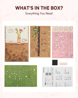 ROBOTIME 3D Puzzle Wooden Flower Pink Carnation DIY Model Kit to Build for Adults Artifical Bouquet Collection Craft Brain Teaser Puzzle Creative Gift Home Decor ROBOTIME