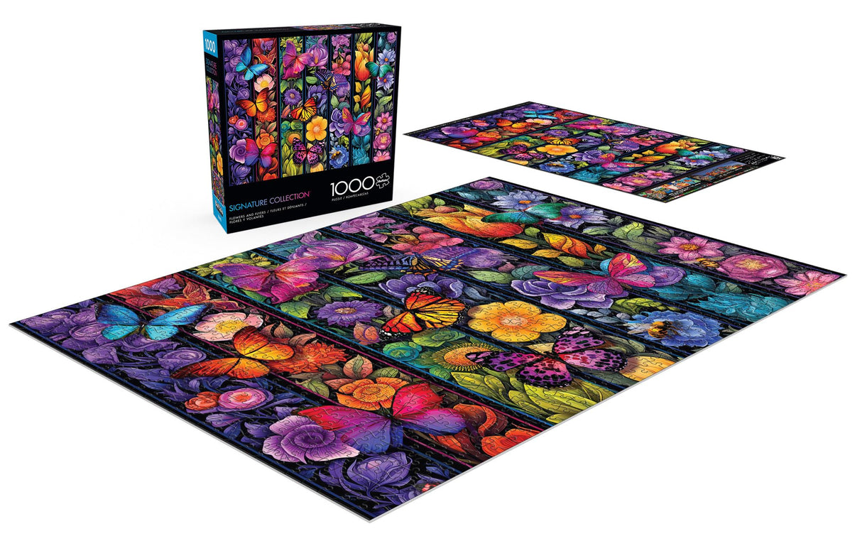 Buffalo Games - Bigelow Illustrations - Flowers and Flyers - 1000 Piece Jigsaw Puzzle for Adults -Challenging Puzzle Perfect for Game Nights - Finished Size is 26.75 x 19.75 Buffalo Games