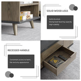 Guyii 38.97" Lift-Top Coffee Table with 4 Stools, 3-in-1 Multi-Functional Center Table, Expandable Dining Table for Living Room, Lift Tabletop Coffee Table with Hidden Storage Compartment, Grey Guyii
