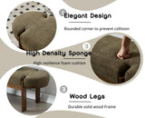 EALSON 49 Inch Modern Bedroom Bench Upholstered End of Bed Bench Wood Entryway Bench with Fabric Padded Seat and Wooden Legs Window Bench for Living Room Hallway, Olive Green EALSON