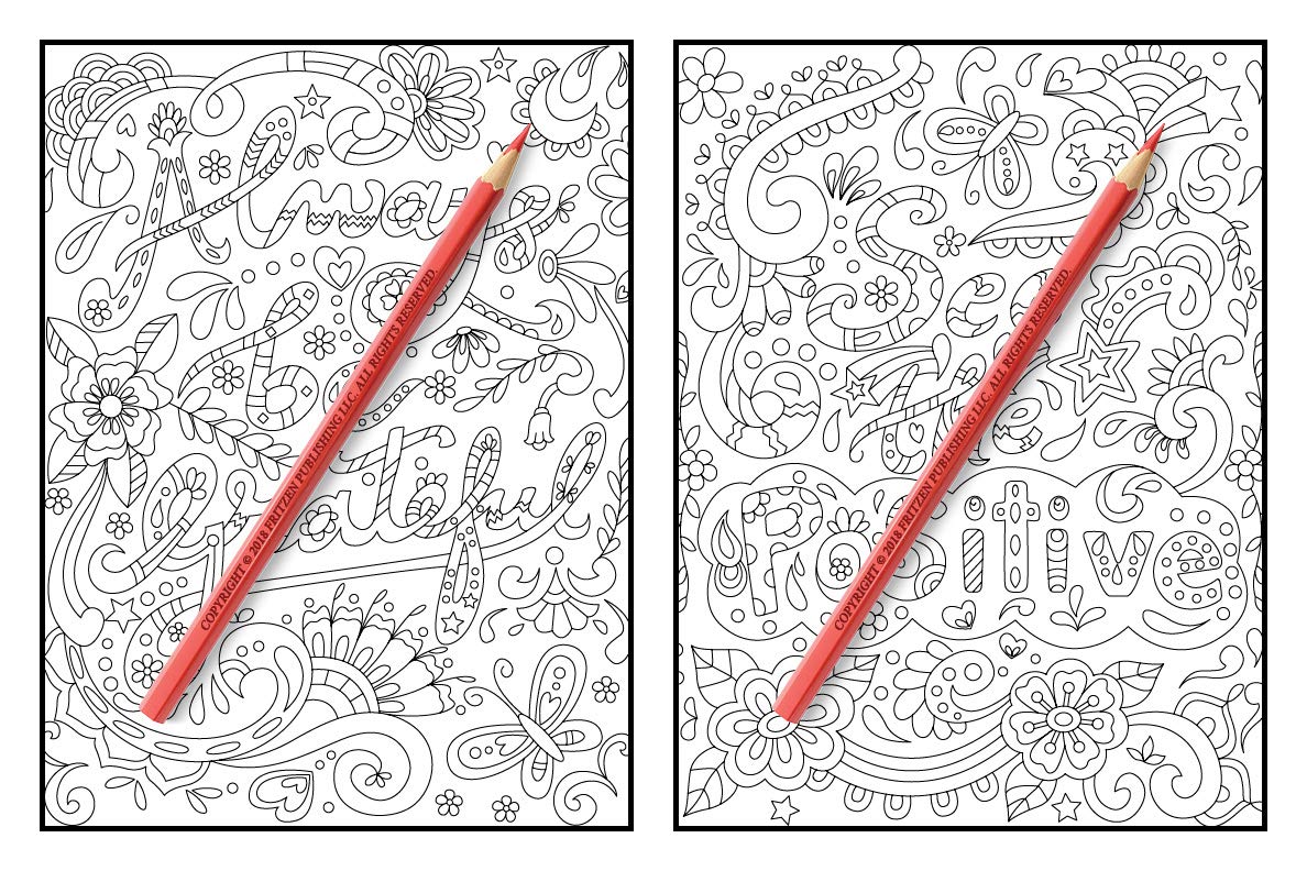Inspirational Quotes: An Adult Coloring Book with Motivational Sayings and Positive Affirmations for Confidence and Relaxation WoodArtSupply