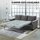 Signature Design by Ashley Rannis Casual 2-in-1 Sofa Sleeper with Folding Gel Memory Foam Mattress, Queen, Gray Signature Design by Ashley