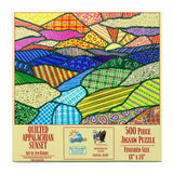 SUNSOUT INC - Quilted Appalachian Sunset - 500 pc Jigsaw Puzzle by Artist: Jim Harris - MPN # 42310 SunsOut