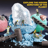 Woumserta Gemstone Dig Kits, Space Science Kits for Kids Age 6-7 8-12, Gem & Geodes Collcetion Kit Toys for Boys Girls, Rock Gifts for 6 7 8 9 Year Old Boys Girls Birthday Gift Woumserta