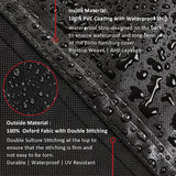 Patio Furniture Covers, 4 Piece Heavy Duty Waterproof Outdoor Furniture Cover with Windproof Buckle Strap, Rattan Wicker Patio Furniture Set Cover for Chair Sofa Black (Black, X-Large) CKCLUB