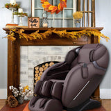 MYTHIA A303 Massage Chair iRest System, Full Body with Heat, Zero Gravity, 53.15" SL Track Shiatsu Recliner with Auto Body Scan, Bluetooth Speakers, Footrest Calfrest Extension (Brown) MYTHIA