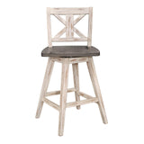 Homelegance Amsonia Counter Height Swivel Barstool (Set of 2), White Homelegance