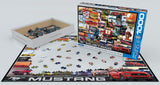 EuroGraphics Ford Mustang Vintage Ads Jigsaw Puzzle (1000 Piece) (6000-0748) , Blue EuroGraphics