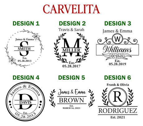 CARVELITA Hand Crafted Custom Wood Cutting Boards, Meaningful Personalized Christmas Gifts, Wedding And Anniversary Gift For Couple, Handmade in USA CARVELITA