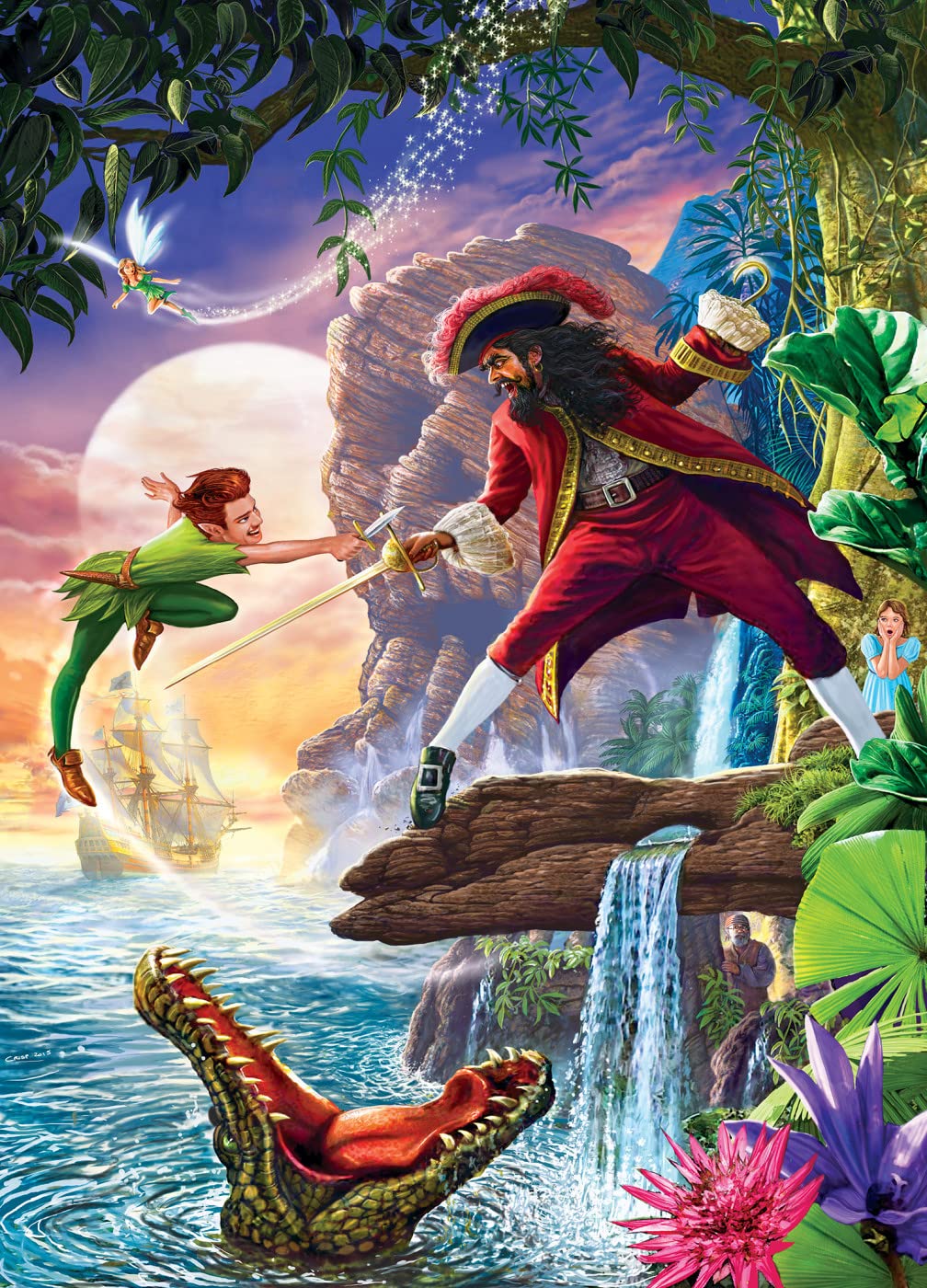 MasterPieces 1000 Piece Jigsaw Puzzle for Adults, Family, Or Youth - Peter Pan - 19.25"x26.75" Masterpieces