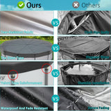 18FT Pool Covers for Above Ground Pools, Safana Round Pool Winter Cover, Tear Resistant Fabric Swimming Pool Covers, Superior Strength & Durability, Prevent Leaves, UV Resistance, Prevent from Debris Safana