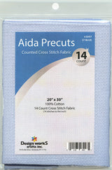 Design Works Crafts Light Blue Aida Fabric Design Works