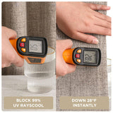 Joydeco Blackout Curtains for Bedroom - Natural Linen Curtains 84 inch Long, Thermal Insulated 100% Blackout 2 Panels Light Blocking Drapes, Rod Pocket & Back Tabs, Darkening Privacy for Living Room Joydeco