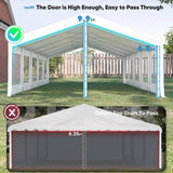 Quictent 20x30 Party Tent Heavy Duty Outdoor Canopy Tent Carport Wedding Event Shelter BBQ Wedding Tents for Parties with Storage Bags(Mesh) Quictent
